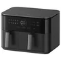 Xiaomi MAF-D1001 Freidora de Aire Dual Zone Air Fryer Inteligente, 10L Capacidad (3.5L + 6.5L), 2700W, 9 Modos, 101 Recetas, Interior Metálico Antiadherente, Negro